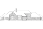 Ranch House Plan Rear Elevation - Concannon Luxury Home 011S-0076 - Shop House Plans and More