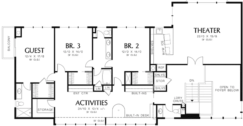 Rustic House Plan Second Floor - Demarco Luxury Prairie Home 011S-0085 - Search House Plans and More