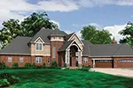 European House Plan Front of House 011S-0086