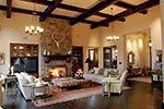 European House Plan Family Room Photo 01 - DeMere Luxury European Home 011S-0088 - Search House Plans and More