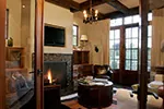 European House Plan Fireplace Photo 01 - DeMere Luxury European Home 011S-0088 - Search House Plans and More