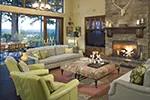 European House Plan Living Room Photo 03 - DeMere Luxury European Home 011S-0088 - Search House Plans and More