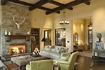 European House Plan Living Room Photo 04 - DeMere Luxury European Home 011S-0088 - Search House Plans and More