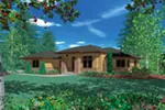 Ranch House Plan Front of House 011S-0093