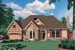 Arts & Crafts House Plan Front of Home - 011S-0095 - Shop House Plans and More
