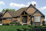 Country House Plan Front of Home - 011S-0102 - Shop House Plans and More