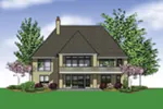 Ranch House Plan Rear Photo 01 - Lindley Bay European Home 011S-0103 - Shop House Plans and More