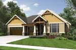 Ranch House Plan Front of House 011S-0106