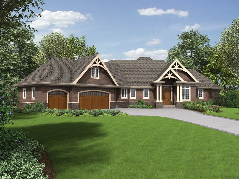 Country French House Plan Front of Home - Sterling Way Luxury Home 011S-0107 - Shop House Plans and More