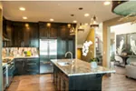 Rustic House Plan Kitchen Photo 02 - Lynn Creek Luxury Home 011S-0143 - Shop House Plans and More
