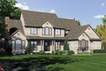 Colonial House Plan Front of Home - 011S-0159 - Shop House Plans and More
