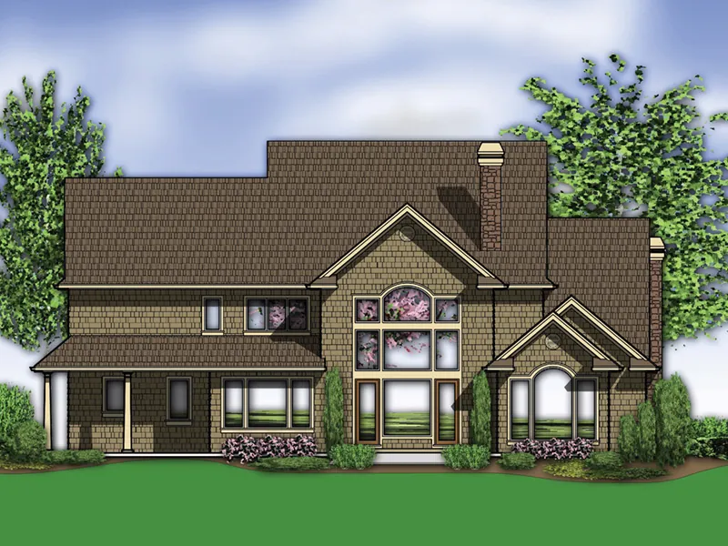 Colonial House Plan Color Image of House - 011S-0159 - Shop House Plans and More