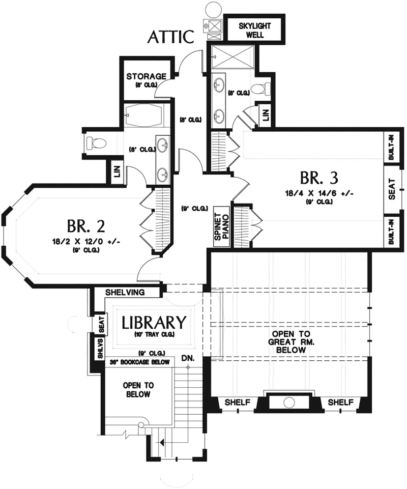 Luxury House Plan Second Floor - Nicola Luxury European Home 011S-0187 - Shop House Plans and More