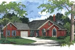 Southern House Plan Front Image - Jolly Creek Traditional Home 013D-0032 - Search House Plans and More