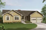 Multiples Gables Add Curb Appeal To This Ranch Home Plan
