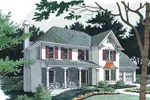 Colonial House Plan Front Image - Nelson Hill Traditional Home 013D-0082 - Shop House Plans and More
