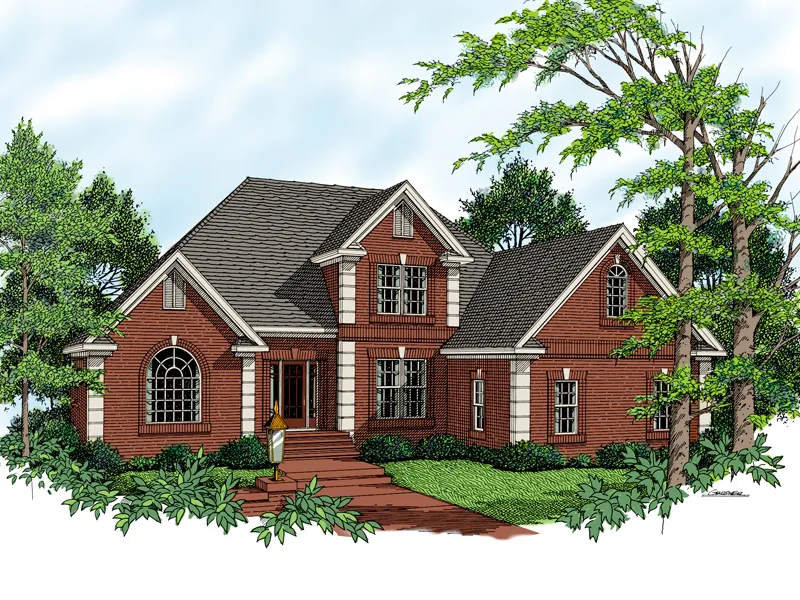 Brick Two-Story Home With Traditional Feel