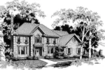 Southern House Plan Front Image of House - Calhoun Falls  Traditional Home 013D-0120 - Search House Plans and More