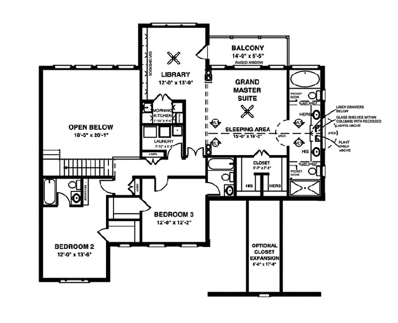 European House Plan Second Floor - Murphy Mill Colonial Home 013D-0127 - Shop House Plans and More