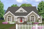 Symmetrical Ranch Home With Triple Gables