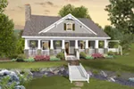 Ranch House Plan Front of House 013D-0199