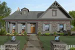 Ranch House Plan Front of House 013D-0203