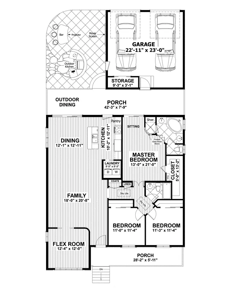 Country House Plan First Floor - 013D-0210 - Shop House Plans and More