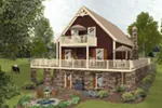 Country House Plan Rear Photo 02 - Saddle Valley Country Bungalow 013D-0222 - Shop House Plans and More