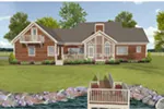 Ranch House Plan Rear Photo 01 - Waterside Country Home 013D-0236 - Shop House Plans and More
