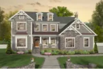 Rustic House Plan Front of Home - Stone Crest French Country Home 013D-0242 - Shop House Plans and More