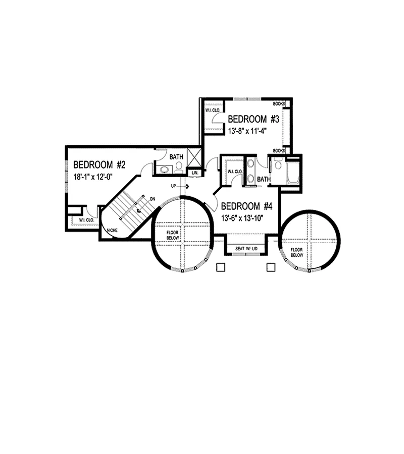 Prairie House Plan Second Floor - Warsaw Luxury Home 013S-0003 - Shop House Plans and More