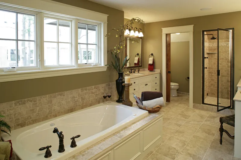 Arts & Crafts House Plan Master Bathroom Photo 01 - Ingrams Mill Luxury Home 013S-0004 - Search House Plans and More