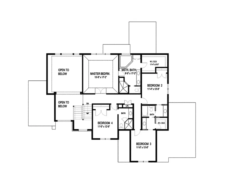 Tudor House Plan Second Floor - Crenshaw Point Luxury Home 013S-0005 - Search House Plans and More