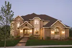 Arts & Crafts House Plan Front of Home - Waterstone Luxury Home 013S-0009 - Shop House Plans and More