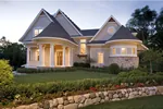 Craftsman House Plan Front of Home - Hilliard Luxury Home 013S-0013 - Search House Plans and More
