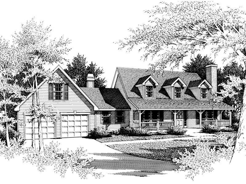 Southern House Plan Front Image of House - Clarkson Country Farmhouse 014D-0012 - Search House Plans and More