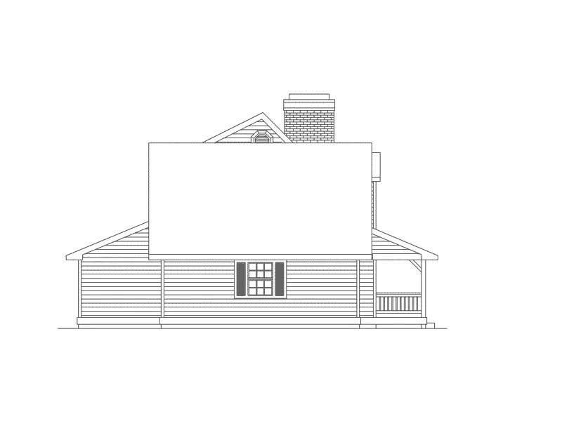 Southern House Plan Left Elevation - Clarkson Country Farmhouse 014D-0012 - Search House Plans and More