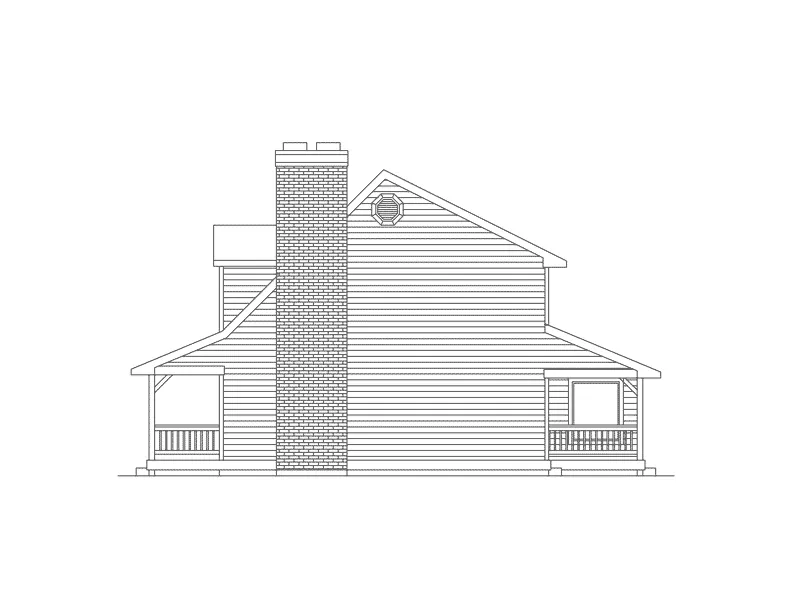 Southern House Plan Right Elevation - Clarkson Country Farmhouse 014D-0012 - Search House Plans and More
