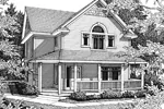 Arts & Crafts House Plan Front Image of House - Sandersville Craftsman Home 015D-0023 - Shop House Plans and More