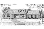 Southern House Plan Front Image of House - Hammond Place Southern Home 016D-0001 - Search House Plans and More