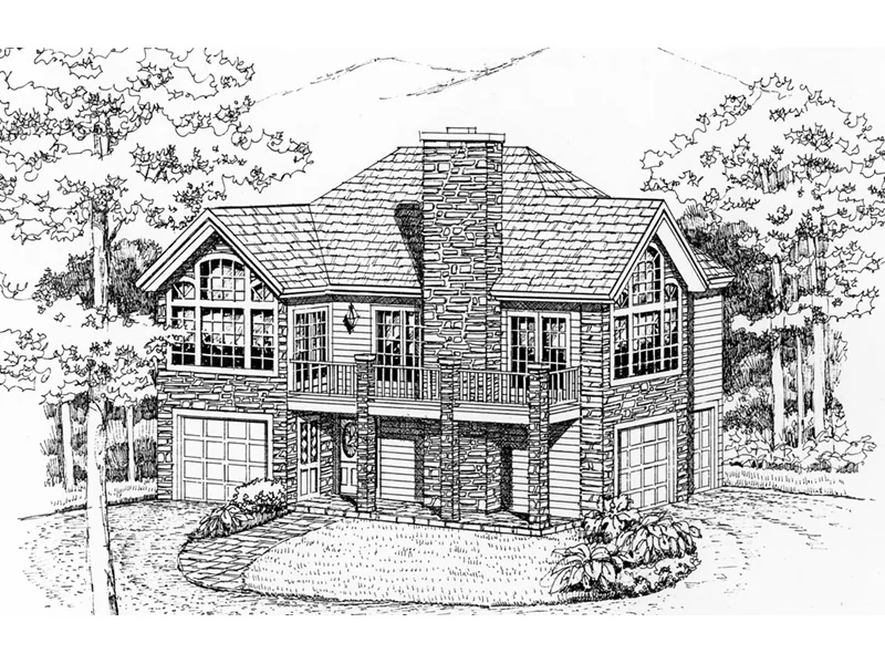 Vacation House Plan Front Image of House - Brairwick Raised Vacation Home 016D-0078 - Search House Plans and More