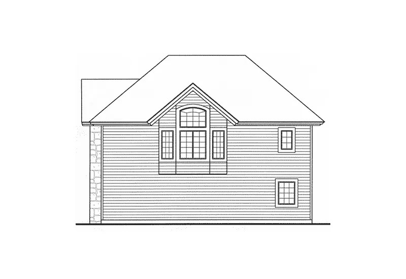 Vacation House Plan Rear Elevation - Brairwick Raised Vacation Home 016D-0078 - Search House Plans and More