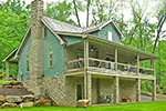 Waterfront House Plan Rear Photo 01 - Crescentwood Craftsman Home 016D-0111 - Search House Plans and More