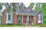 Southern House Plan Front of Home - Woodburn Hill Ranch Home 016D-0112 - Shop House Plans and More