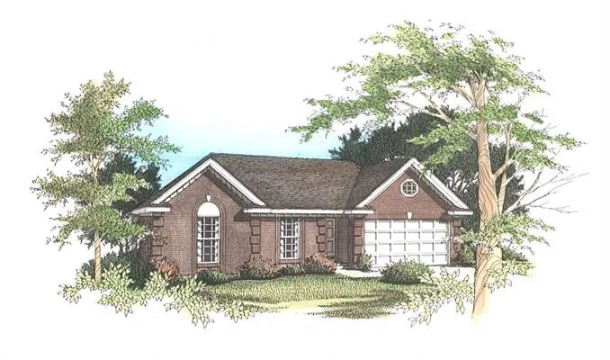 Traditional House Plan Front of Home - 019D-0024 - Shop House Plans and More