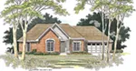 Ranch House Plan Front of Home - 019D-0036 - Shop House Plans and More
