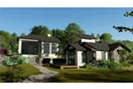 Modern House Plan Side View Photo 02 - 019D-0045 - Shop House Plans and More