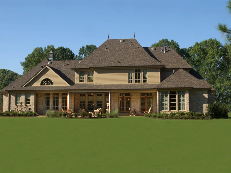 Country House Plan Rear Photo 01 - Darby Hill European Style Home 019S-0003 - Search House Plans and More