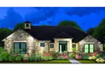 Luxury House Plan Front Image - Marbella Bay Luxury Ranch Home 019S-0004 - Shop House Plans and More