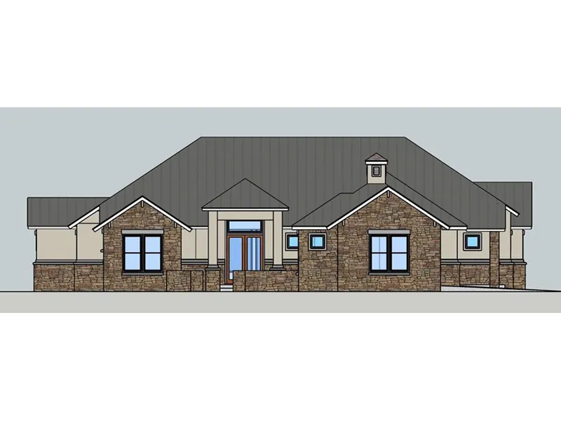 Ranch House Plan Front Image - 019S-0005 - Shop House Plans and More